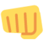 Geballte Faust-Emoji auf X / Twitter