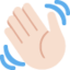 Waving Hand: Light Skin Tone emoji on X / Twitter