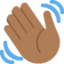 Waving Hand: Medium-Dark Skin Tone emoji on X / Twitter