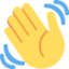 Winkende Hand-Emoji auf X / Twitter