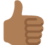 Thumbs Up: Medium-Dark Skin Tone emoji on X / Twitter