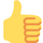Thumbs Up emoji on X / Twitter