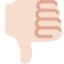 Emoji Simbol tidak bagus: ton kulit cerah pada X / Twitter