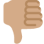 Thumbs Down: Medium Skin Tone emoji on X / Twitter