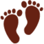 Footprints emoji on X / Twitter