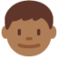 Boy: Medium-Dark Skin Tone emoji on X / Twitter