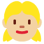 Emoji Budak perempuan: ton kulit sederhana cerah pada X / Twitter