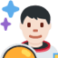 Man Astronaut: Light Skin Tone emoji on X / Twitter