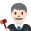 Emoji Giudice uomo: carnagione chiara su X / Twitter