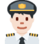 Man Pilot: Light Skin Tone emoji on X / Twitter