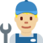 Man Mechanic: Medium-Light Skin Tone emoji on X / Twitter
