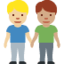 Men Holding Hands: Medium-Light Skin Tone, Medium Skin Tone emoji on X / Twitter
