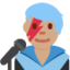 Emoji Cantante uomo: carnagione olivastra su X / Twitter