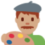 Man Artist: Medium Skin Tone emoji on X / Twitter