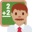 Emoji Guru lelaki: ton kulit sederhana pada X / Twitter