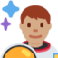 X / Twitter üzerinde Erkek astronot: orta cilt tonu emojisi