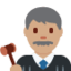 Richter: mittlere Hautfarbe-Emoji auf X / Twitter