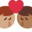 Kiss: Man, Man, Medium Skin Tone, Medium-Dark Skin Tone emoji on X / Twitter