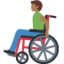 Man in Manual Wheelchair: Medium-Dark Skin Tone emoji on X / Twitter