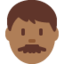 Man: Medium-Dark Skin Tone emoji on X / Twitter