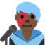 Man Singer: Dark Skin Tone emoji on X / Twitter