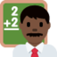 Man Teacher: Dark Skin Tone emoji on X / Twitter