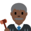 Emoji Giudice uomo: carnagione scura su X / Twitter