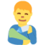 Emoji Uomo che allatta su X / Twitter