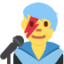 Sänger-Emoji auf X / Twitter