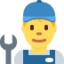 Emoji Meccanico uomo su X / Twitter