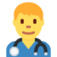 Man Health Worker emoji on X / Twitter