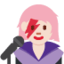 Emoji Chanteuse : peau claire sur X / Twitter