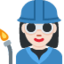 Woman Factory Worker: Light Skin Tone emoji on X / Twitter