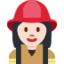 Woman Firefighter: Light Skin Tone emoji on X / Twitter