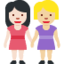 Women Holding Hands: Light Skin Tone, Medium-Light Skin Tone emoji on X / Twitter
