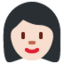 Woman: Light Skin Tone emoji on X / Twitter