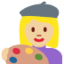 Emoji Artista plástica: pele morena clara no X / Twitter
