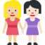Women Holding Hands: Medium-Light Skin Tone, Light Skin Tone emoji on X / Twitter
