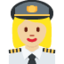 Woman Pilot: Medium-Light Skin Tone emoji on X / Twitter