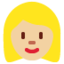 Emoji Perempuan: ton kulit sederhana cerah pada X / Twitter