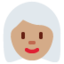 Emoji Donna: carnagione olivastra e capelli bianchi su X / Twitter