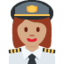 Woman Pilot: Medium Skin Tone emoji on X / Twitter