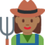Woman Farmer: Medium-Dark Skin Tone emoji on X / Twitter