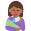 Woman Feeding Baby: Medium-Dark Skin Tone emoji on X / Twitter