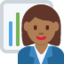 Woman Office Worker: Medium-Dark Skin Tone emoji on X / Twitter