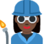 Woman Factory Worker: Dark Skin Tone emoji on X / Twitter