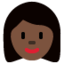 X / Twitter üzerinde Kadın: koyu cilt tonu emojisi