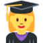Emoji Studentessa su X / Twitter