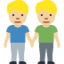 Emoji Dua lelaki berpegangan tangan: ton kulit sederhana cerah pada X / Twitter