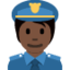 Police Officer: Dark Skin Tone emoji on X / Twitter